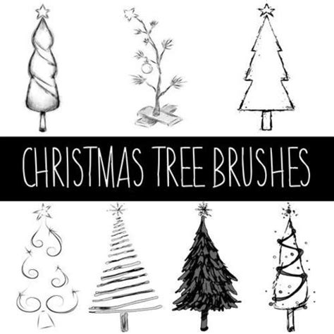 Christmas Tree Brushes | Free Photoshop Brushes at Brusheezy!