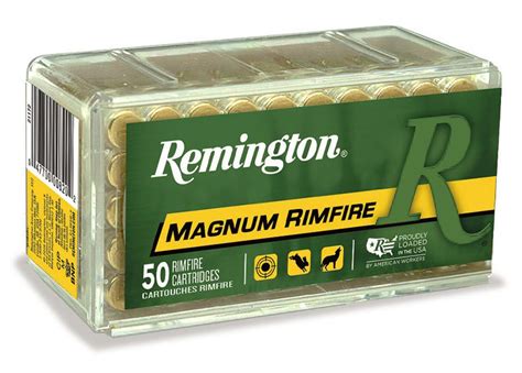 Remington® Magnum Rimfire 22 Win Mag 40Gr JHP 50 Round Box ...