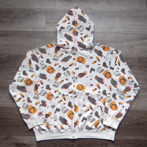 Bape 2005 Bape x Kaws Dissected Baby Milo Full Zip Hoodie | Grailed