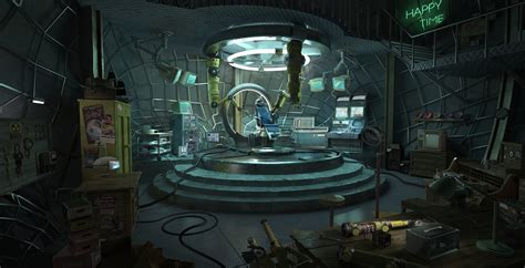 ArtStation - secret base in an abandoned statue