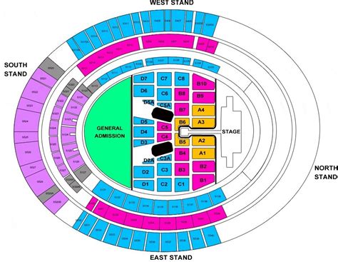 Adelaide Oval Stadium Seating Chart with Rows and Seat Numbers 2024