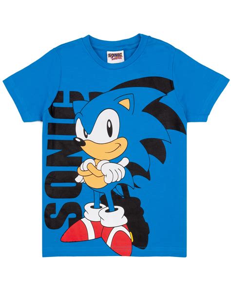 Buy Sonic The Hedgehog T Shirt for Boys | Kids Blue Supersonic ...