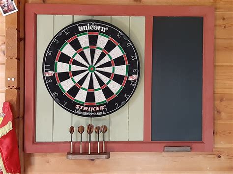 Dart Board Surround With Dart Holder and Chalk Board - Etsy UK