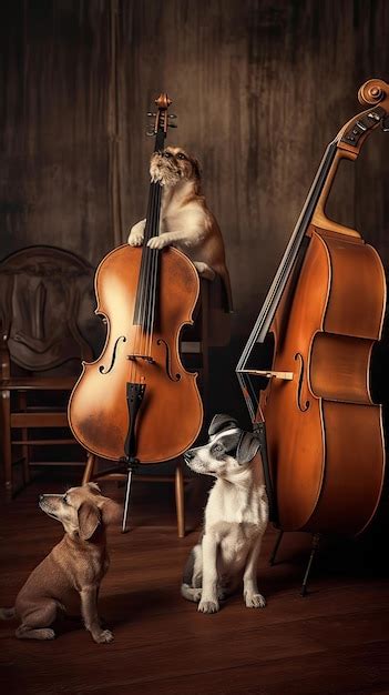 Premium AI Image | Music band consisting of various cute animals ...