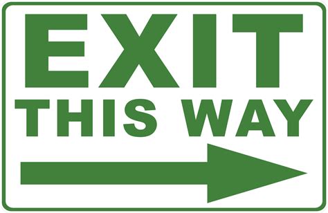 Exit This Way Sign – Signs by SalaGraphics