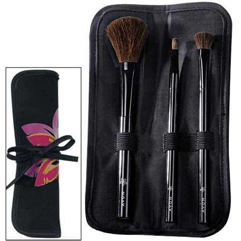 Avon Island Vibe Brush Set Powder / Blush Brush, Eyeshadow Brush, Lip ...