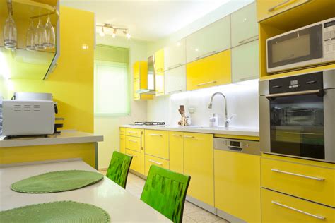 canary yellow kitchen | House Decor Interior