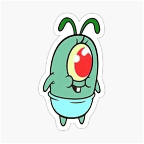 "Baby plankton " Sticker by Mrpig12 | Redbubble