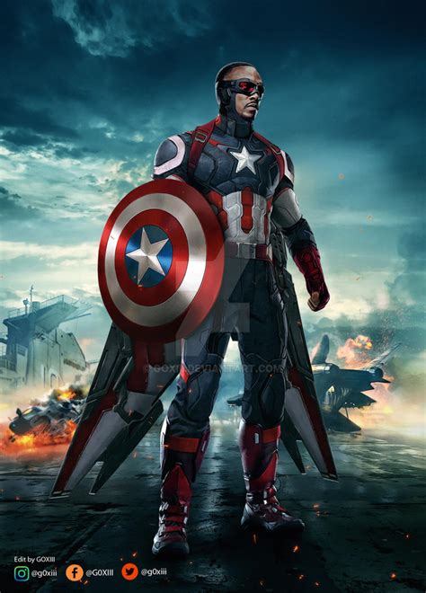 Captain America Sam Wilson by GOXIII on DeviantArt