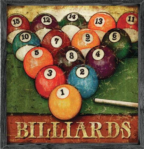 Magnet Print Billiards Framed Graphic Art | Billiards, Decor, Framed ...