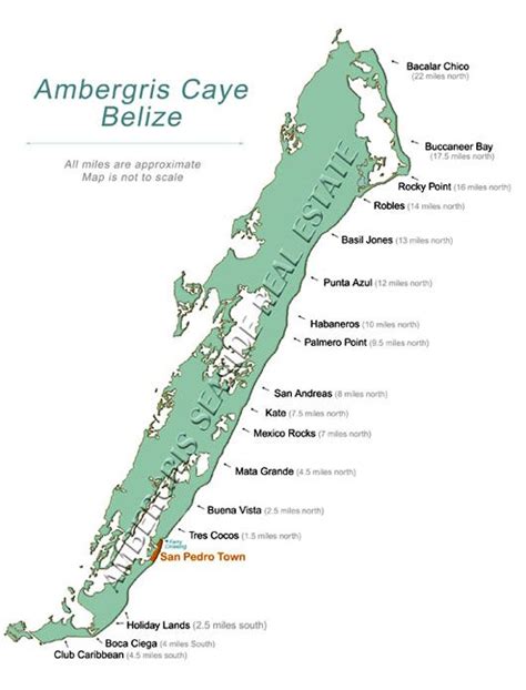 Printable Map Of Ambergris Caye Belize