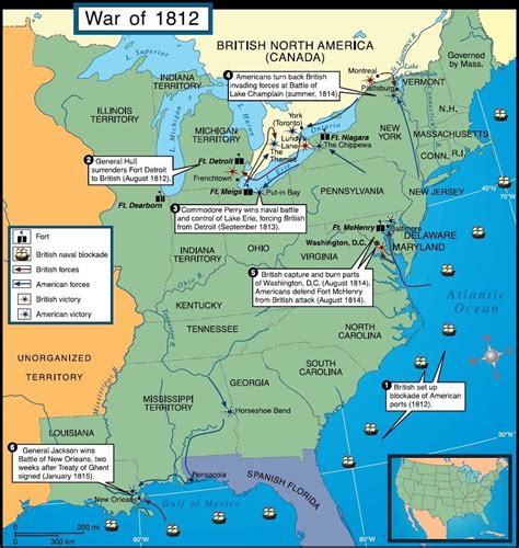 Map of the War of 1812 : MapPorn