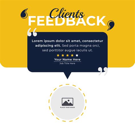 Client or customer review testimonial social media post. Customer or ...