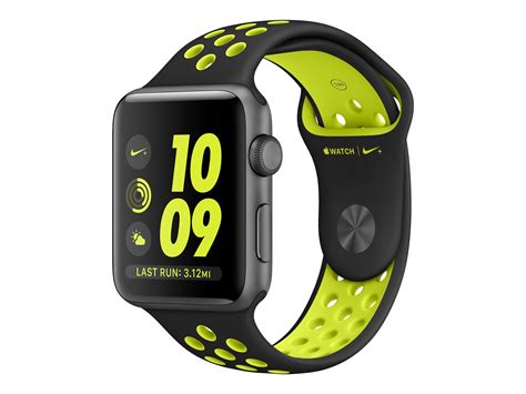 MP0A2LLA Apple Watch Series 2 Nike+ 42mm Space Gray Aluminum Case Black ...