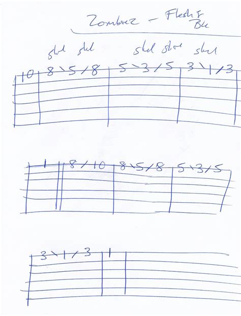 Flesh and Bone (Zombies 2) Guitar Intro Tab | Guitar tabs, Zombie 2, Guitar