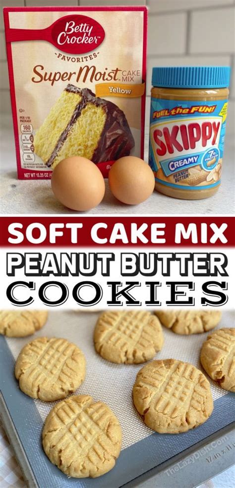 Soft & Chewy Peanut Butter Cookies (Made with Cake Mix!)