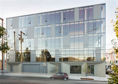 Glass facade reveals timber structure of Portland office building ...