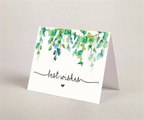 Printable Best Wishes Greeting Card Best Wishes Card Best - Etsy Australia