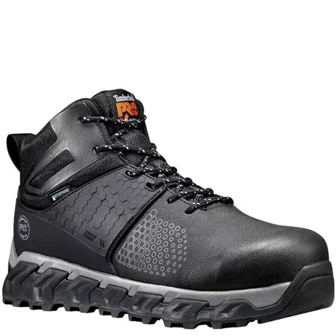 Timberland PRO A1KBW001 RIDGEWORK MID Composite Toe Black Work Boots ...