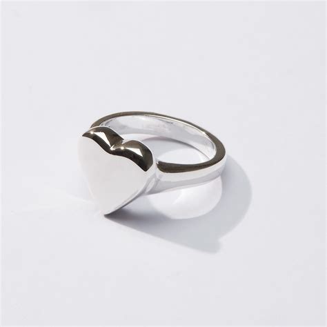 Skin and Bone | Silver heart ring