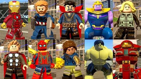 All Avengers: Infinity War Characters in LEGO Marvel Super Heroes 1 & 2 ...