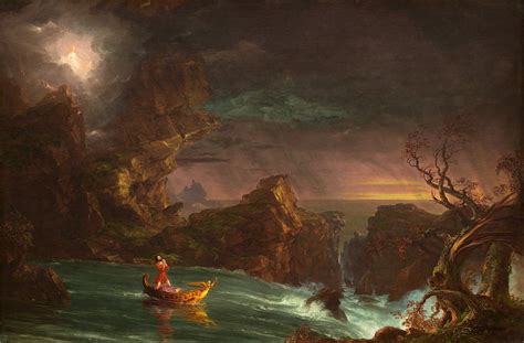 Thomas Cole - The Voyage of Life Manhood, 1842 (National Gallery of Art ...