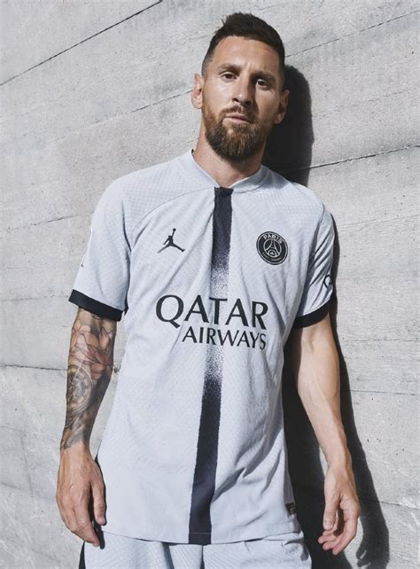 Grey PSG Away Jersey 2022-2023 | Nike Paris SG Jordan Alternate Shirt ...