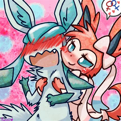 Sylveon X Glaceon by FENNEKlNS on DeviantArt