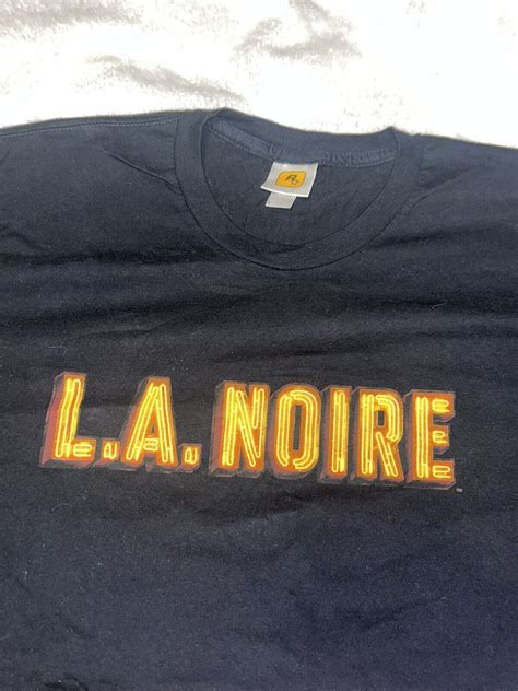 Rare LA Noire Rockstar games Promo Shirt employee vin… - Gem