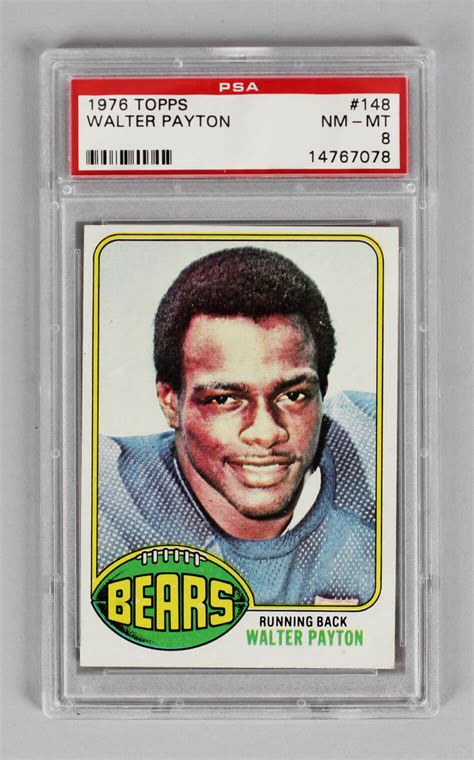 1976 Topps – Chicago Bears Walter Payton Rookie Card (#148) Graded PSA ...