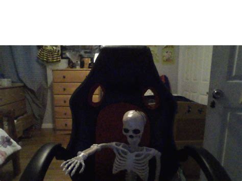 Skeleton on a gaming chair : r/MemeTemplatesOfficial