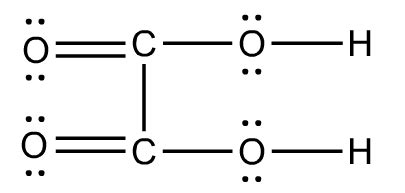 Oxalic Acid Lewis Structure