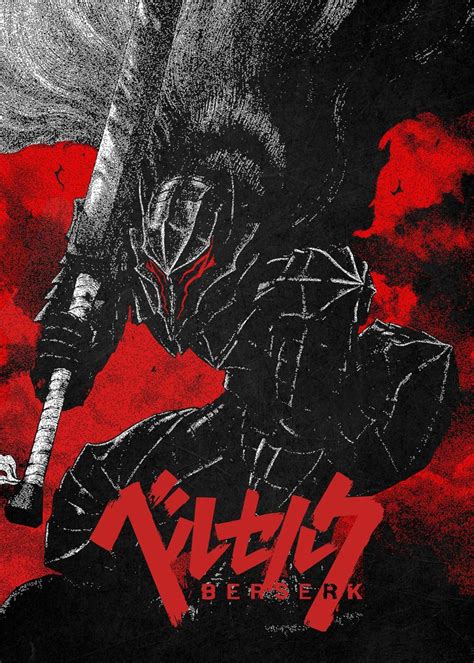 Berserk Guts Metal Poster Berserk Shirt, Graphic Poster, Poster Prints ...