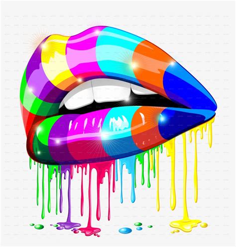 Rainbow Lips Clipart Free | Lipstutorial.org