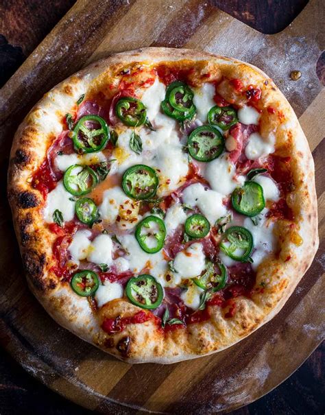 Spicy Jalapeño Pizza with Hot Honey and Coppa Salami - Vindulge