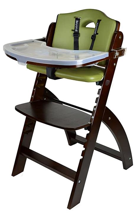 Abiie Beyond Wooden High Chair with Tray. The Perfect Adjustable Baby ...