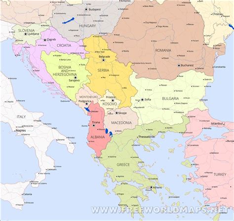 Balkan Peninsula map