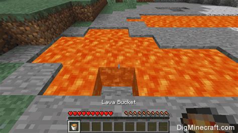 How to make a Lava Bucket in Minecraft