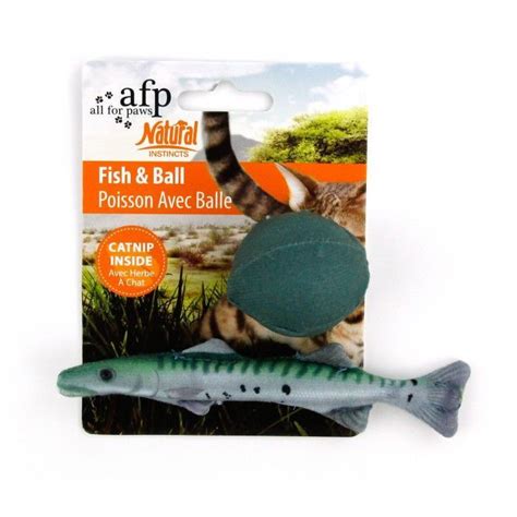 All For Paws Natural Instincts Fish & Ball Cat Toys | Cat toys, Fish ...