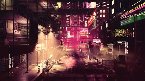 4K, dystopian, city, concept art, futuristic, HD Wallpaper | Rare Gallery