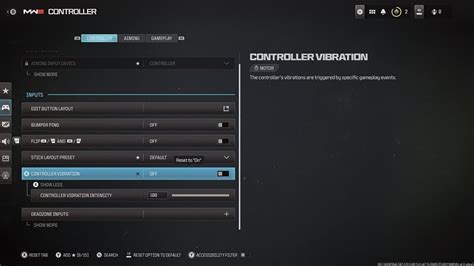 How to disable vibration in Call of Duty: Modern Warfare III
