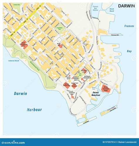 Darwin Ward Map