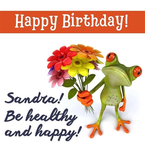 The Collection Of Happy Birthday Cards For Sandra