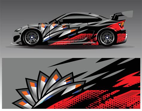 Car wrap design vector. Graphic abstract stripe racing background kit ...