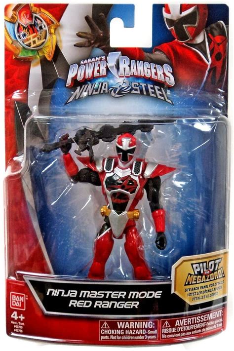 Power Rangers Ninja Steel Action Heroes Red Ranger Action Figure [Ninja ...