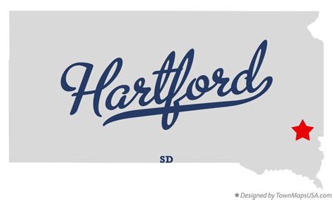 Map of Hartford, SD, South Dakota