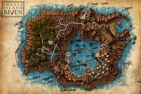 Fantasy map, Dungeon maps, Cartography