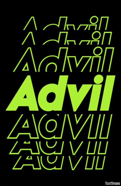 Advil Text Effect and Logo Design Brand