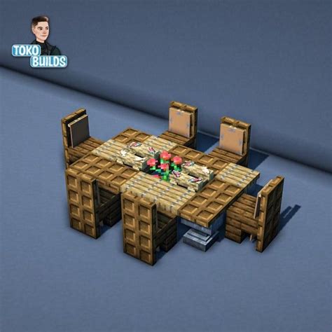 Some simple Dining Table Designs :> : Minecraftbuilds | Minecraft ...