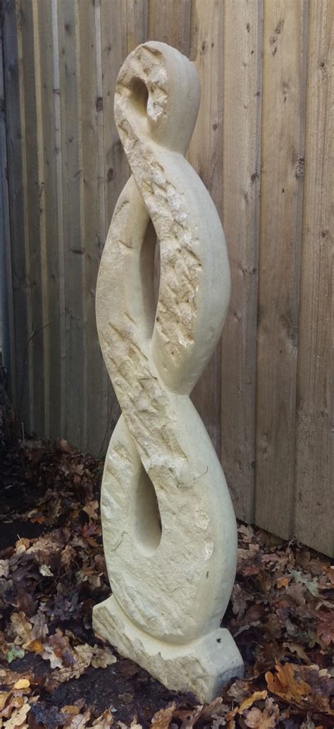 TWIST limestone sculpture • J.A.D Eclectic . Reclaimed 13th Century stone